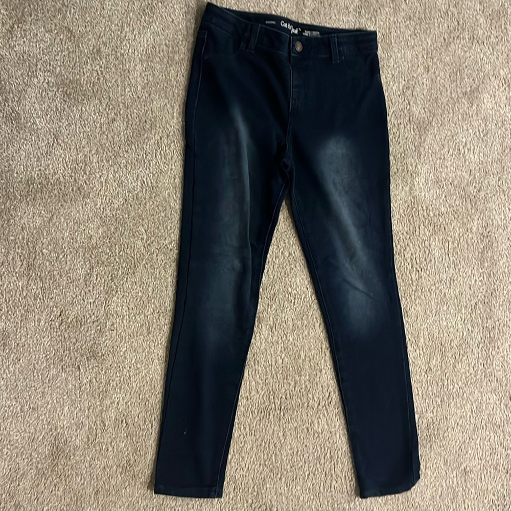 Girls 10/12 dark jegging bottoms with back pockets